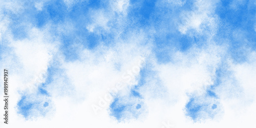 Soft Blue Cloud Texture Abstract Background  Watercolor Sky Seamless Design For Layouts And Wallpapers.