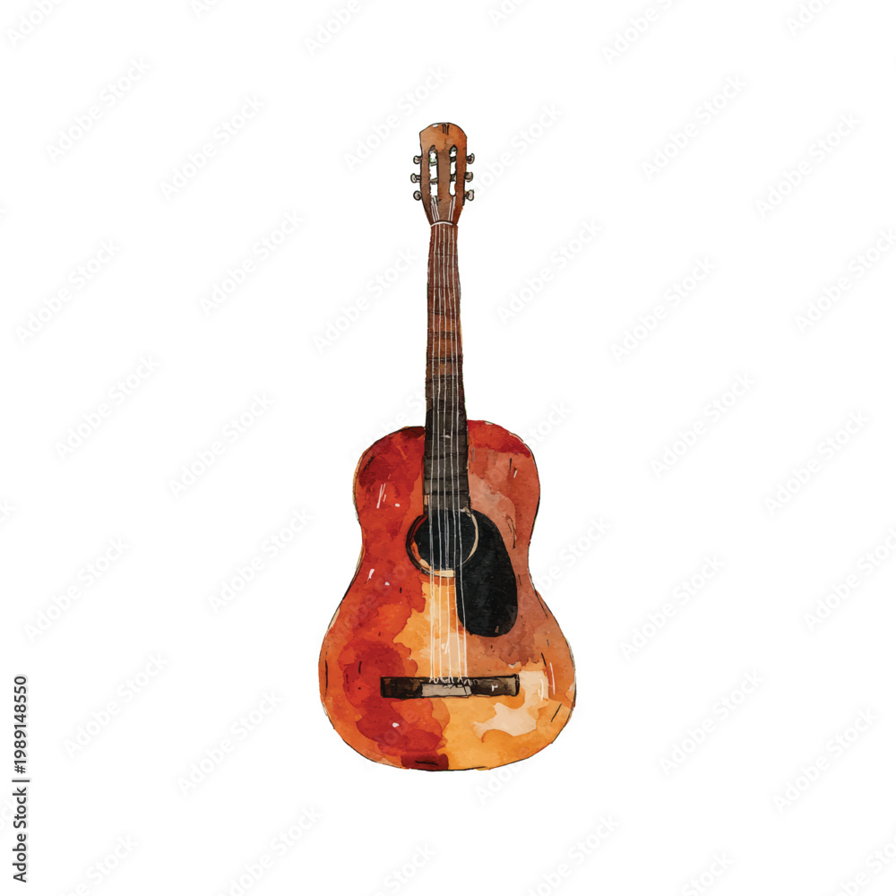 Fototapeta premium Acoustic Guitar Instrument Music.