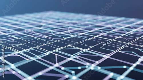 Wire Mesh Grid Pattern Closeup View.