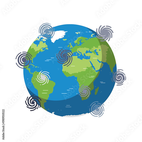 Globe Earth Planet World Map 6.