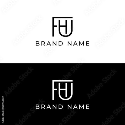 FHU Initials Luxury Design Logo