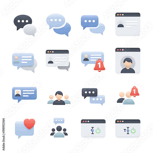 Digital Communication Icons and Symbols 4.