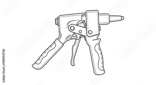 Manual Rivet Gun Tool for Fastening Metal Sheets and Industrial Assembly