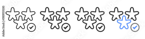The Ultimate scoring Styles with Variations Line of icon set vector illustration