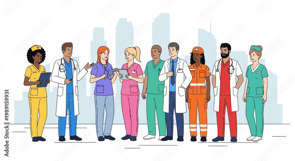 Fototapeta premium Medical Professionals in Healthcare.