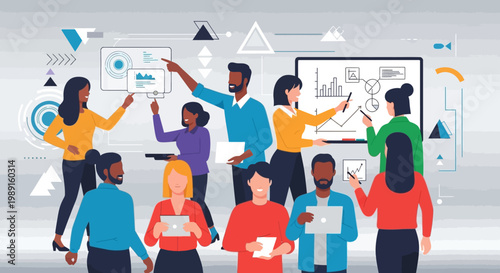 Diverse Team Brainstorming Meeting.