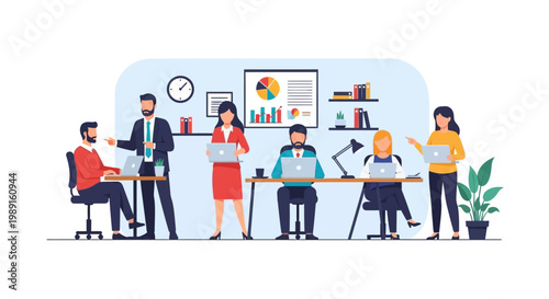 Business people in office.