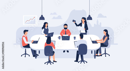 Business People in Meeting Room.