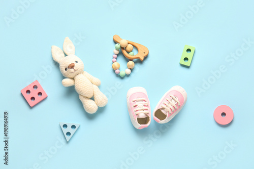 Stylish baby shoes with toy...