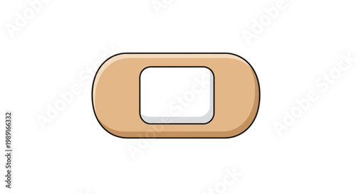 Adhesive Bandage Plaster Icon Isolated on White Background