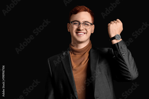 Young business owner with w...