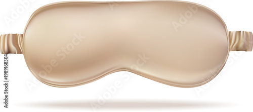 Relaxing eye cover with colorful hearts for healthy sleep habits vector