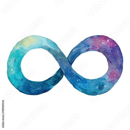 Colorful Infinity Symbol Design Element.