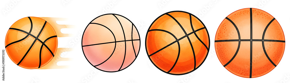 Obraz premium A hand holding and releasing a basketball on transparent background