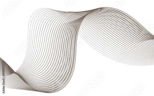 Abstract featuring Wave Lines Background With Flowing Curves Minimal Modern Design And Elegant Motion.