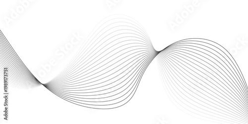 Abstract featuring Wave Lines Background With Flowing Curves Minimal Modern Design And Elegant Motion.