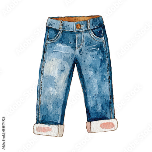 Blue Jeans Fashion Clothing Apparel.