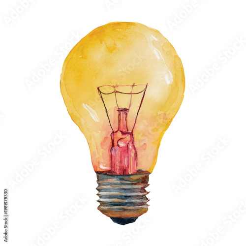 Light Bulb with Metal Base.