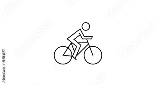 A person riding a bicycle quickly.