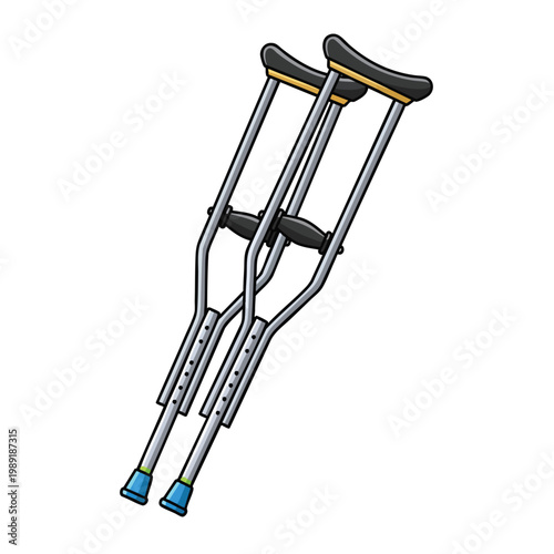 Stylish Modern Crutches for Comfortable Mobility Assistance