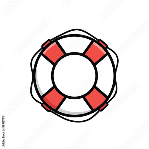 Bright and Colorful Life Buoy for Water Safety and Rescue