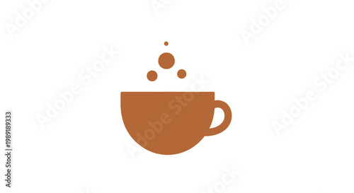 A steaming hot cup of coffee.