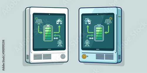 Smart Home Energy Monitoring System Gateway with Digital Interface and Renewable Energy Flow Display