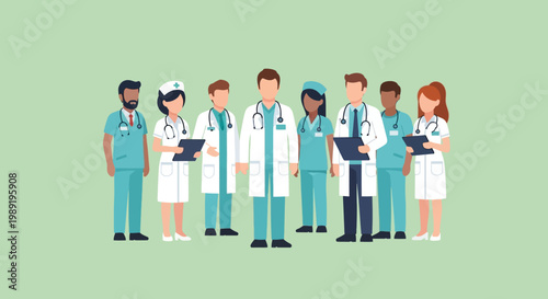 Medical professionals standing together.