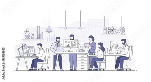 People working in office.