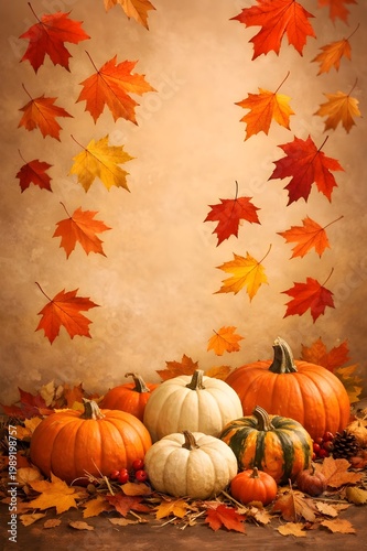 Pumpkin Harvest Greeting Design