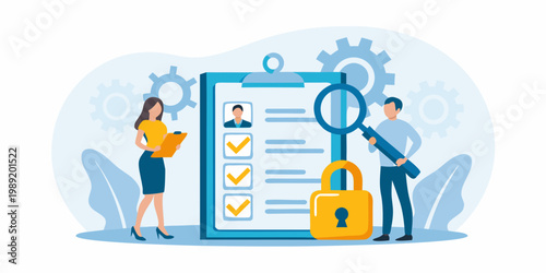 Recruitment process with data security and candidate selection visualized