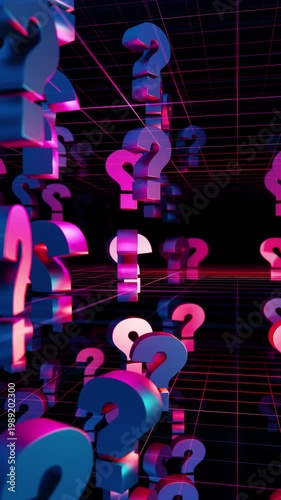 Question Mark is motion footage for education films and cinematic in thinking scene. Also good background for scene and titles, logos.