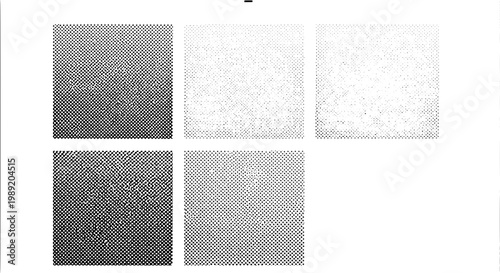 Knife stencil icon set with dotted halftone texture and clean outlines for tactical combat signage, badges, and graphic design