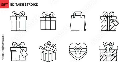 Collection of various gift wrapping and presentation styles for visual inspiration