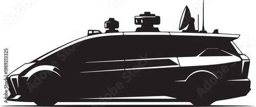 Police car, patrol vehicle, black silhouette, law enforcement, emergency response