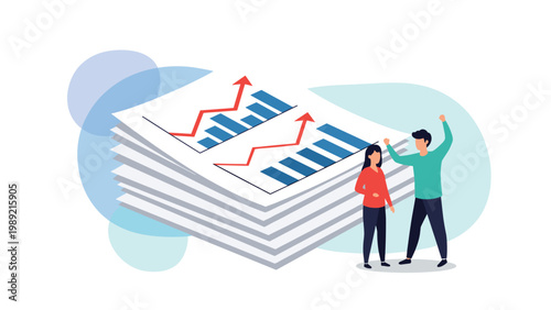 Man walking away with a bag of money and a briefcase while being watched by a large security camera for surveillance.