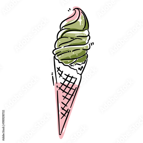 green tea ice cream