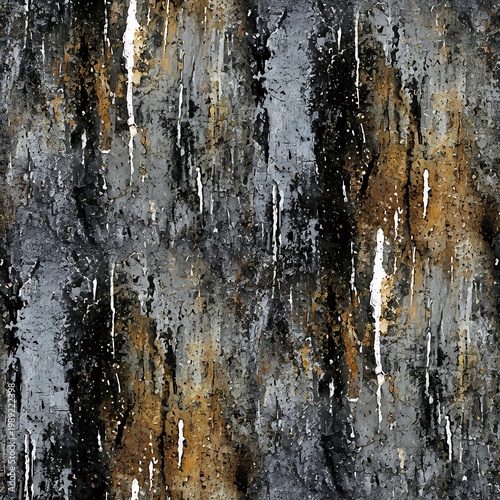 Weathered Tree Bark with Rustic Texture and Earthy Tones