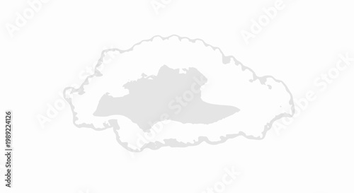 Gray silhouette of a landmass on white.