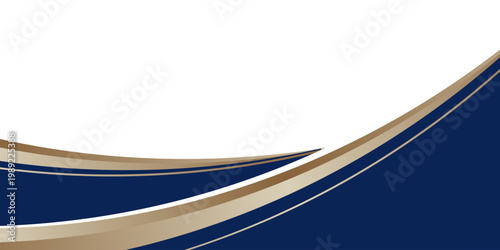 Blue Gold Wave Abstract Shape Border and Corner Frame Vector Eps 10 Decorative Elements Corners, Borders, and Frames. eps10