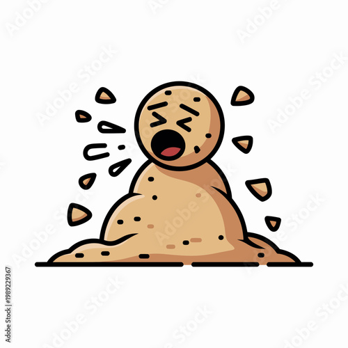 Angry Poop Emoji Exploding