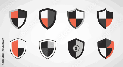 Free Download shield icons set, security symbols, protection logos - GFXLoad