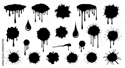 Ink Blots and Splat Graphics.