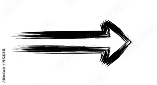 Black Arrow Pointing Right Symbol.