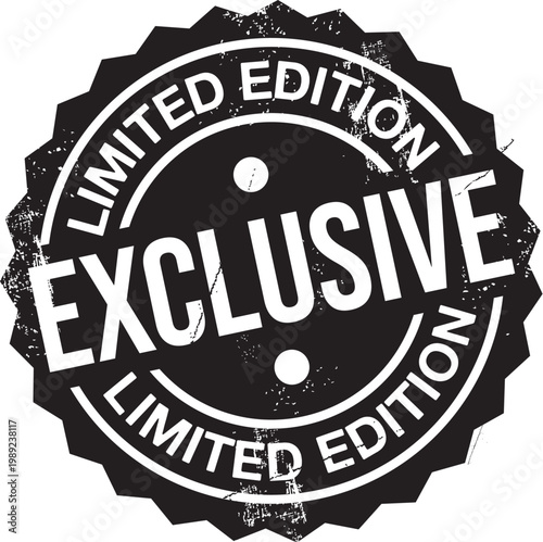 Exclusive. Limited Edition. Vector Grunge Rubber Stamp.