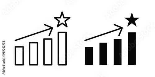 Improvement icon set, isolated on white background flat vectors