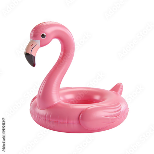 Flamingo Pool Float Ring 3D Cartoon Summer Beach Fun Icon