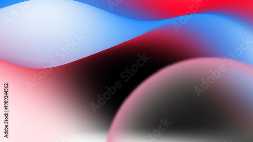 Abstract liquid gradient background, vibrant blue and red flowing waves, modern soft blur texture for digital wallpaper and creative design