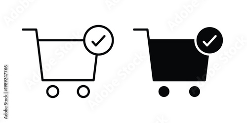 Order icon set, isolated on white background flat vectors