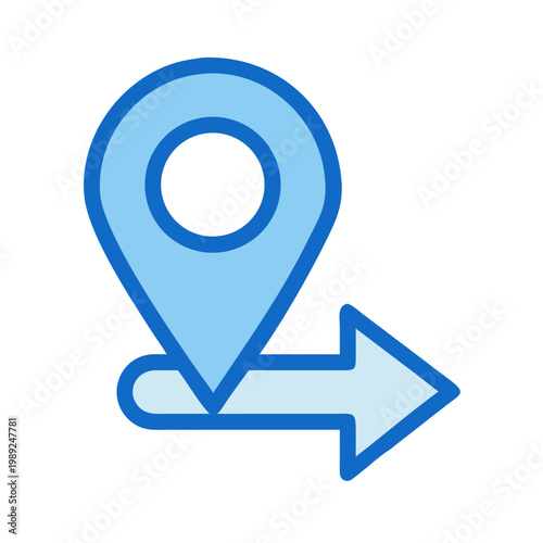 Free Download Geolocation pinpoint with arrow pointing direction for navigation solutions and mapping apps - GFXLoad